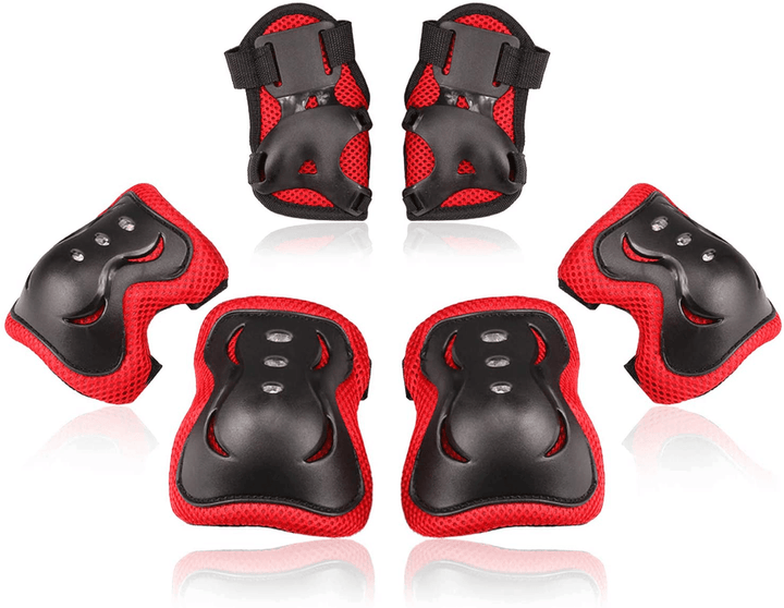 7Pcs Elbow Knee Wrist Protective Guard Elbow Pads Safety Gear Pad Wrist Guard Skateboard Protective Gear Kids Christmas Gifts - MRSLM