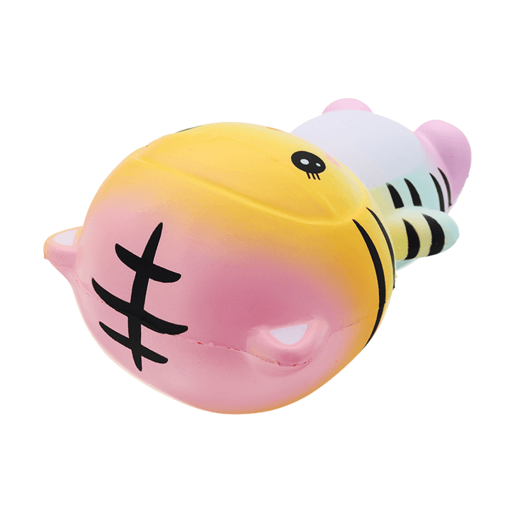 Gigglebread Tiger Squishy 12*9.5*7.5Cm Slow Rising with Packaging Collection Gift Soft Toy - MRSLM