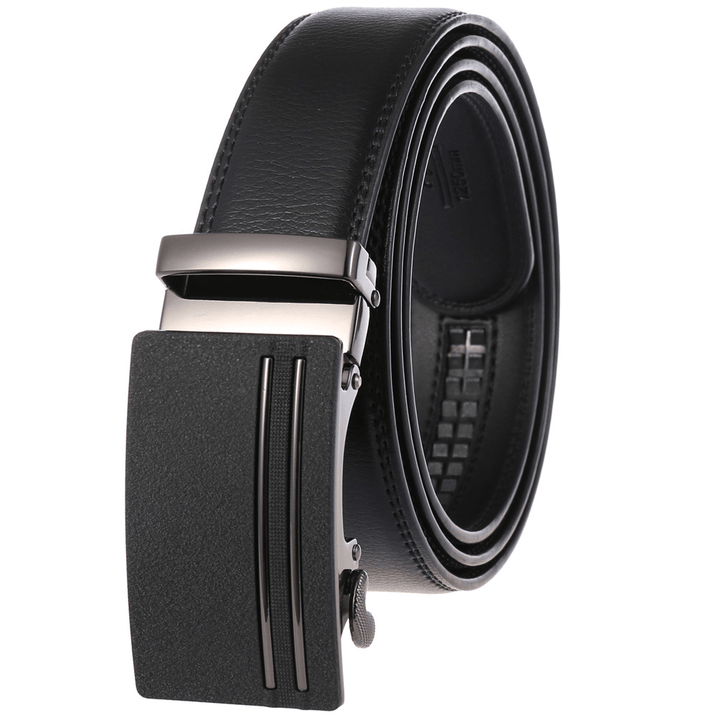 Two-Layer Leather Belt Business Belt Automatic Buckle Belt - MRSLM