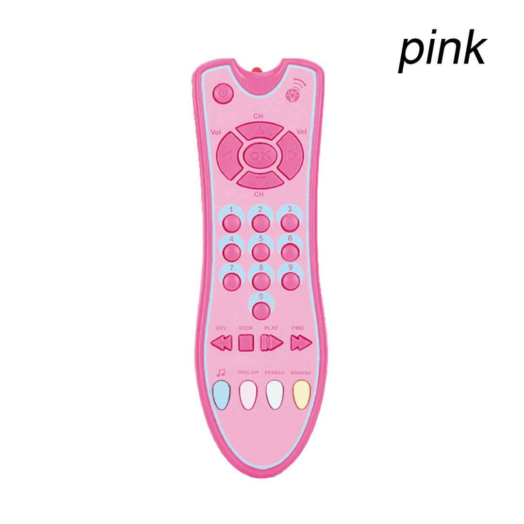 Baby TV Remote Control Early Educational Toys Electric Numbers Learning Music Lights - MRSLM