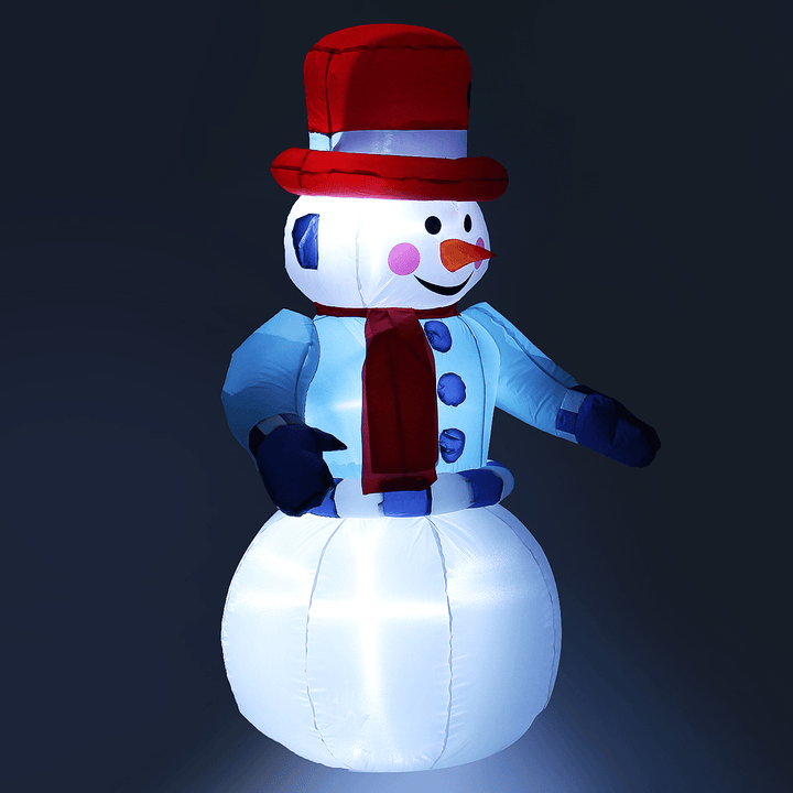 1.2M LED Christmas Inflatable Snowman Halloween Outdoors Ornaments Shop Decoration - MRSLM