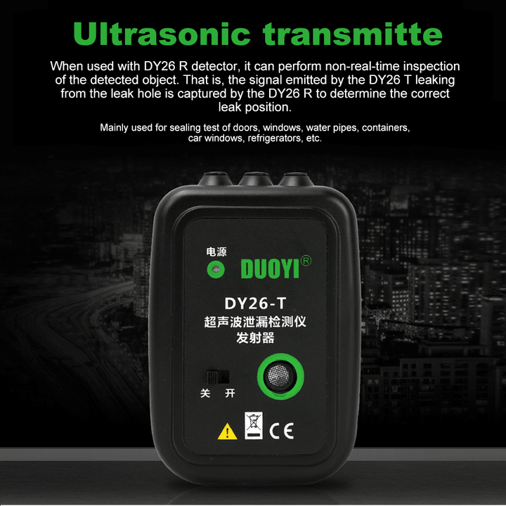 DUOYI DY26 Mini Ultrasonic Flaw Detectors Gas Handheld Portable Vacuum Sealing Leakage Tester Location Determine Leak Tester Detector - MRSLM