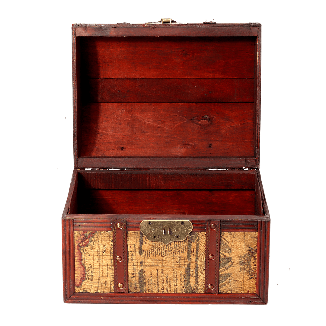 Pirate Treasure Jewelry Chest Trinket Keepsake Box Storage Organizer Gift Case - MRSLM