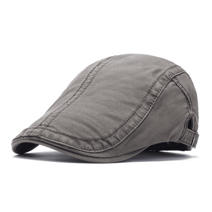 Collrown Cotton Adjustable Painter Berets Caps Retro Outdoor Peaked Forward Hat - MRSLM