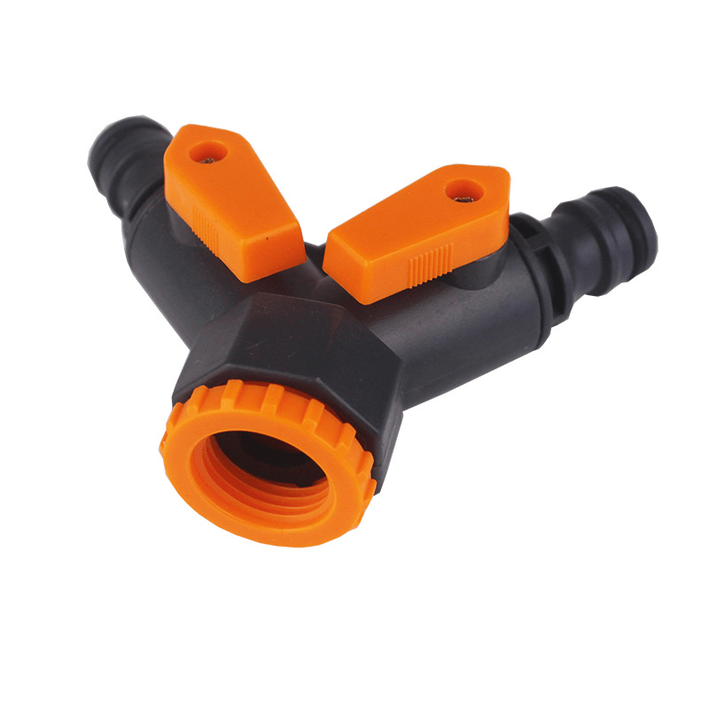 1/2" 3/4" Y Shape Water Tap Splitter Irrigation Agriculture Quick Water Connector Gardening Tools - MRSLM