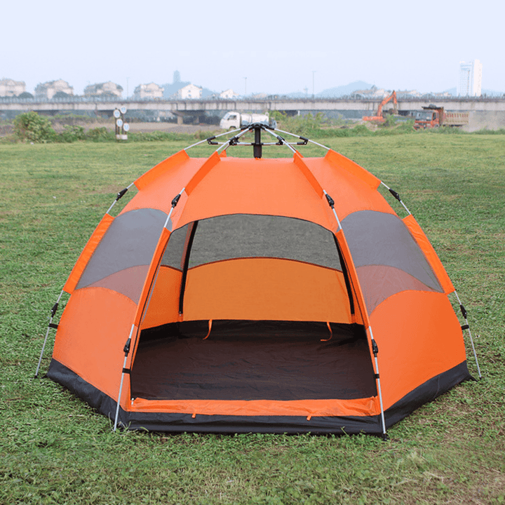 Outdoor Automatic Beach Tent Sun Shelter UV Protection 5-8 Persons Family Tent for Camping - MRSLM
