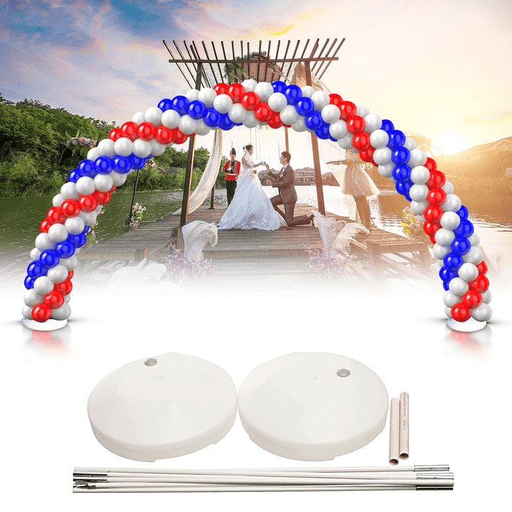 DIY Large Balloon Arch Set Column Stand Base Frame Kit Birthday Wedding Party Decor - MRSLM