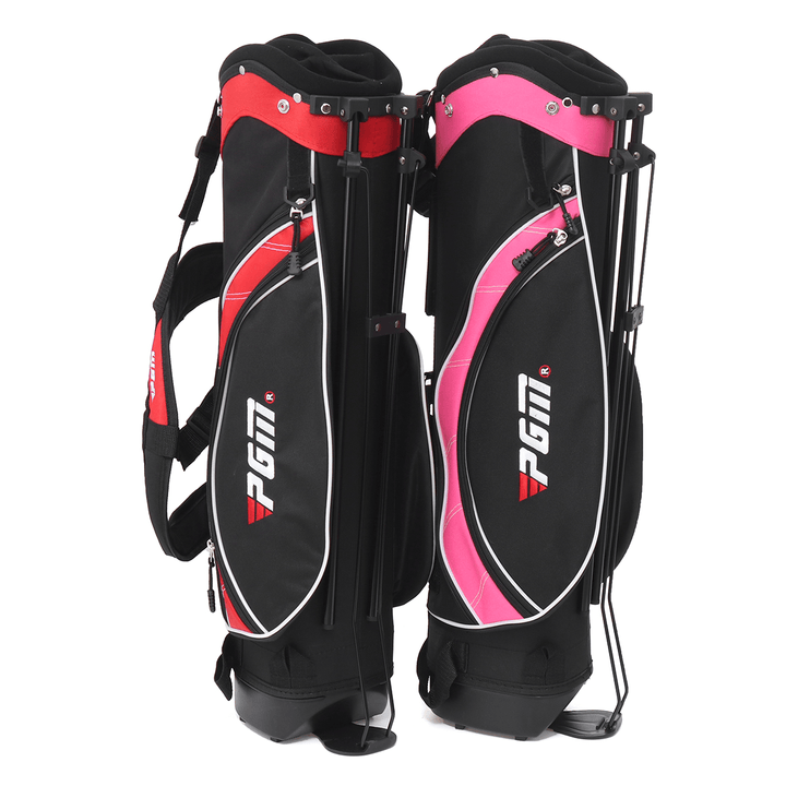 Children'S Golf Bag Golf Support Ultra Light Stand Portable Large Capacity Double Shoulder Strap for Boy Girl 3-12 Years Old - MRSLM