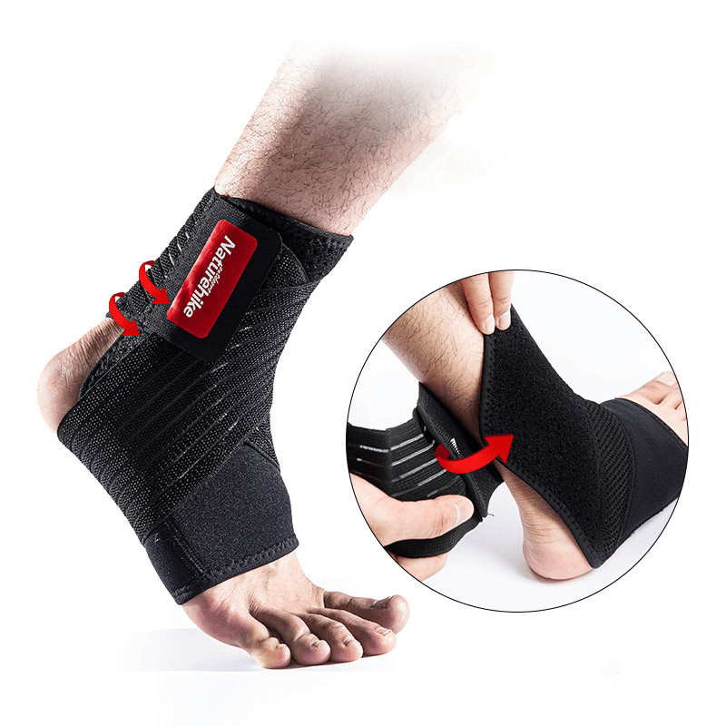 Naturehike 20HJ007 1 Pcs Ankle Support Brace Elastic against Sprains Injuries Recovery Ankle Strain Protector Strap - MRSLM
