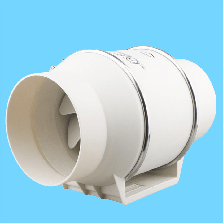 4'' Silent Inline Rotating Duct Fan Booster Exhaust Air Extractor Ventilation Fan Exhaust Fan - MRSLM