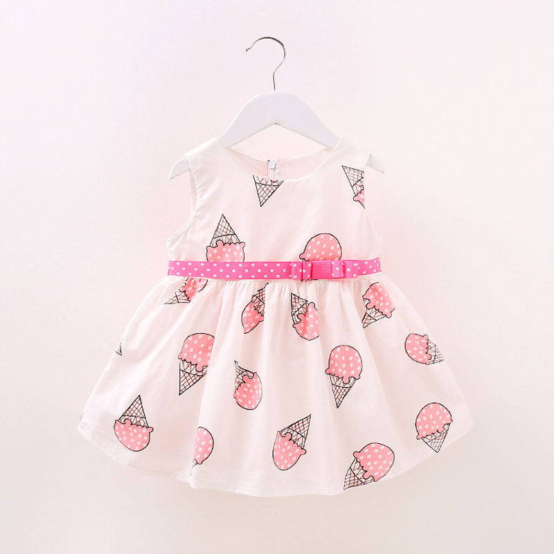 Female Baby Girls Summer Dress Cotton Dress 0-3 Years 1 Baby Girl Princess Skirt Dress - MRSLM