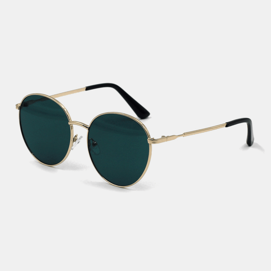 Unisex Oval Metal Full Frame Fashion UV Protection Sunglasses - MRSLM