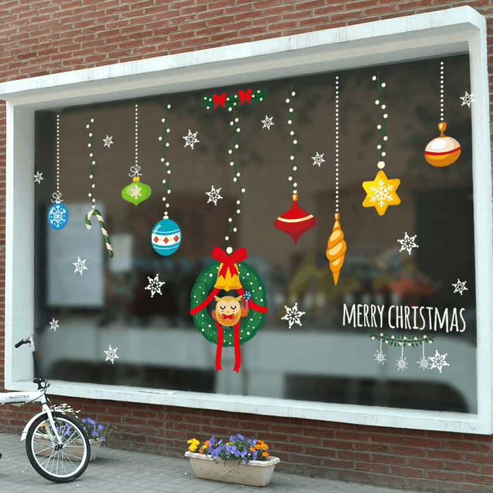 Miico XL629 Christmas Sticker Home Decoration Sticker Window and Wall Sticker Shop Decorative Stickers - MRSLM