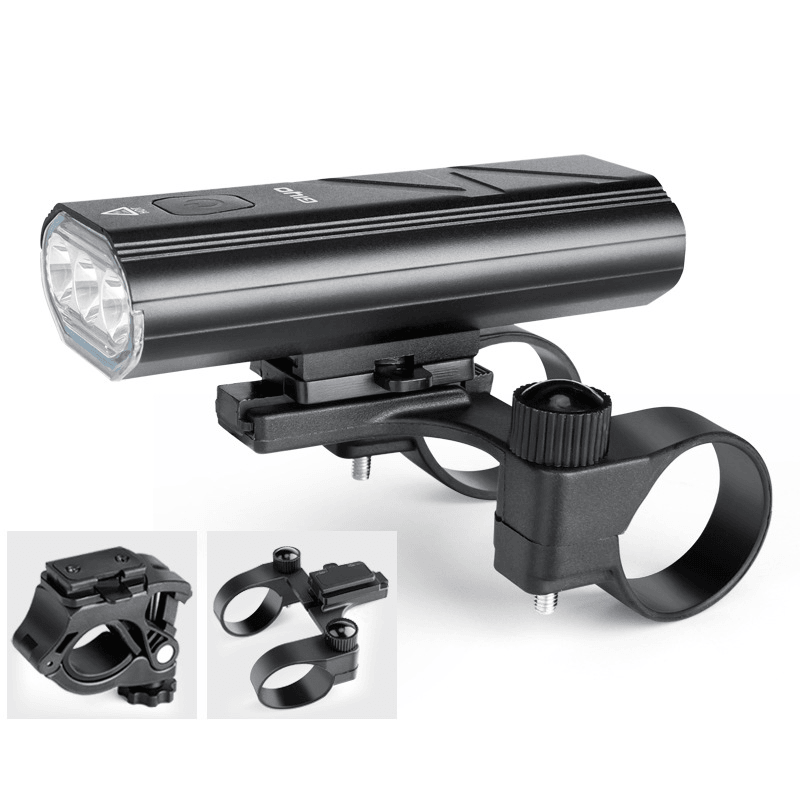 GIYO Bike Light 5-Modes 3*T6 LED Bicycle Front Light USB Charging Bike Headlight Flashlight for MTB Road Bicycle - MRSLM