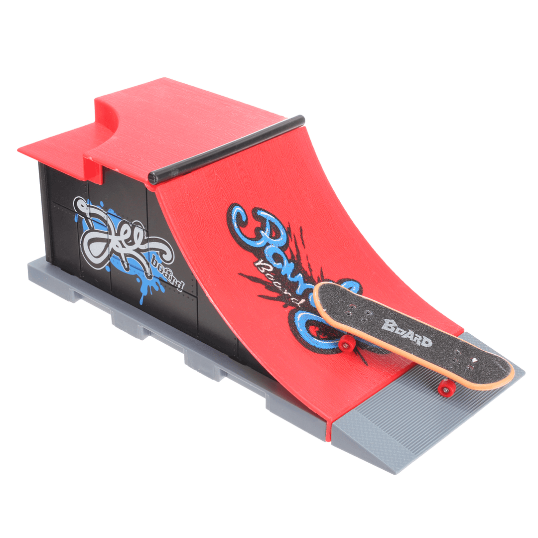 Mini Finger Skateboard Kid Fingerboard Toy Park Ramp Finger Board Recreation - MRSLM