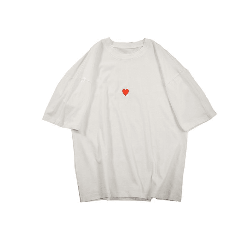 Thermochromic Love T-Shirt Men'S Fashion Short Sleeve T-Shirt - MRSLM