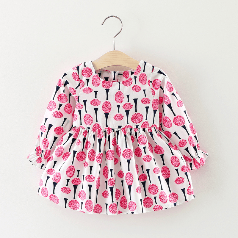 Wholesale Girls Dress, Long Sleeved Princess Skirt, Autumn Baby Clothing for Children - MRSLM