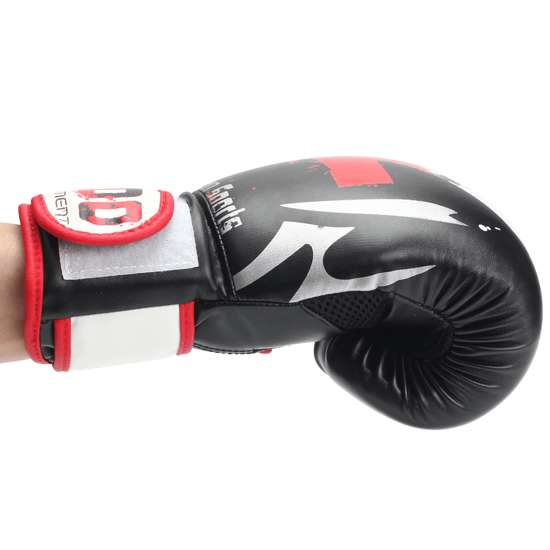 1 Pair Boxing Gloves PU Leather Thai Gym Punching Bag Fighting Mittens Gloves Sport Fitness Boxing - MRSLM