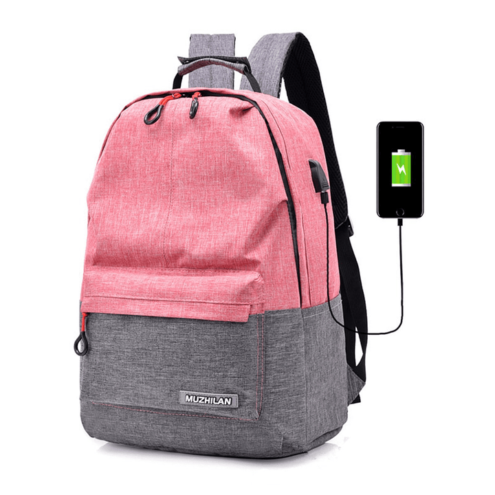 25L Outdoor USB Anti-Theft Laptop Backpack Travel Business School Bag Rucksack - MRSLM