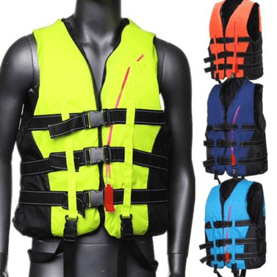 Adult Kids Life Jacket Kayak Ski Buoyancy Aid Vest Sailing Watersport - MRSLM