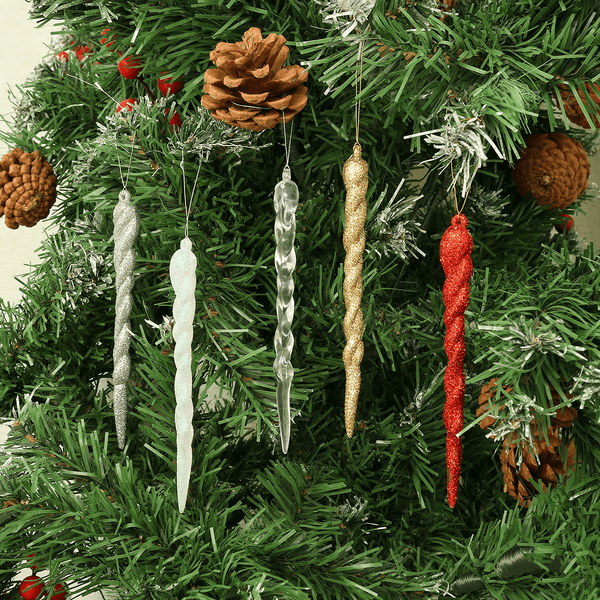 2020 Christmas Tree Ornament Simulation Ice Christmas Tree Hanging Decoration Icicle Prop for DIY New Year Party Xmas Home Decor - MRSLM