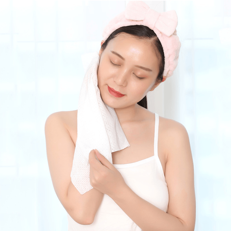 Disposable Compressed Towel Travel Camping Portable Bath Towel Nonwoven Makeup Washcloth - MRSLM