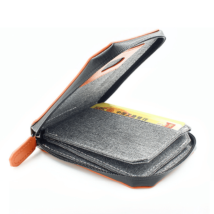 Men Waterproof RFID Antimagnetic Coin Bag RFID Blocking Credit Card Protector - MRSLM
