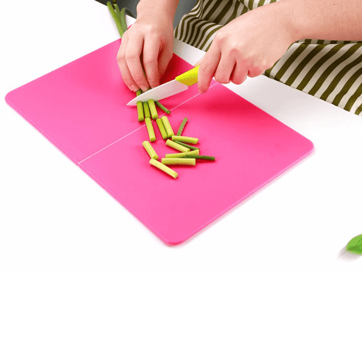 Ipree® Plastic Folding Cutting Board Portable Chopping Board Kitchen Board Home Camping Picnic Accessories - MRSLM