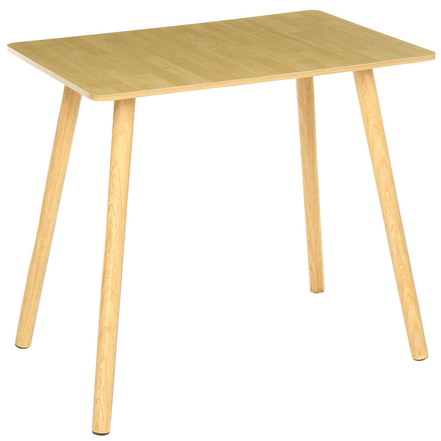 Log Color Square Table Nordic Dining Table Nd Chair Home Simple Modern Small Apartment Rectangular Table - MRSLM