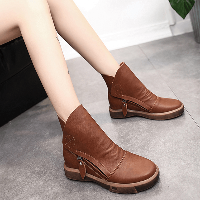 Flats Lace up Ankle Boots - MRSLM