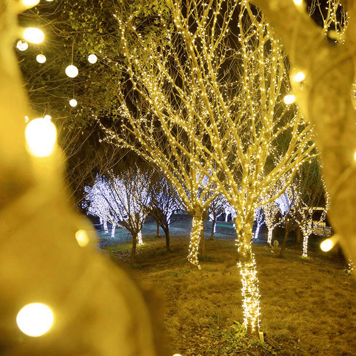 10M 2020 Christmas Tree Fairy LED Waterproof String Light Garland Chain Home Garden Wedding Party Outdoor Holiday Decor - MRSLM