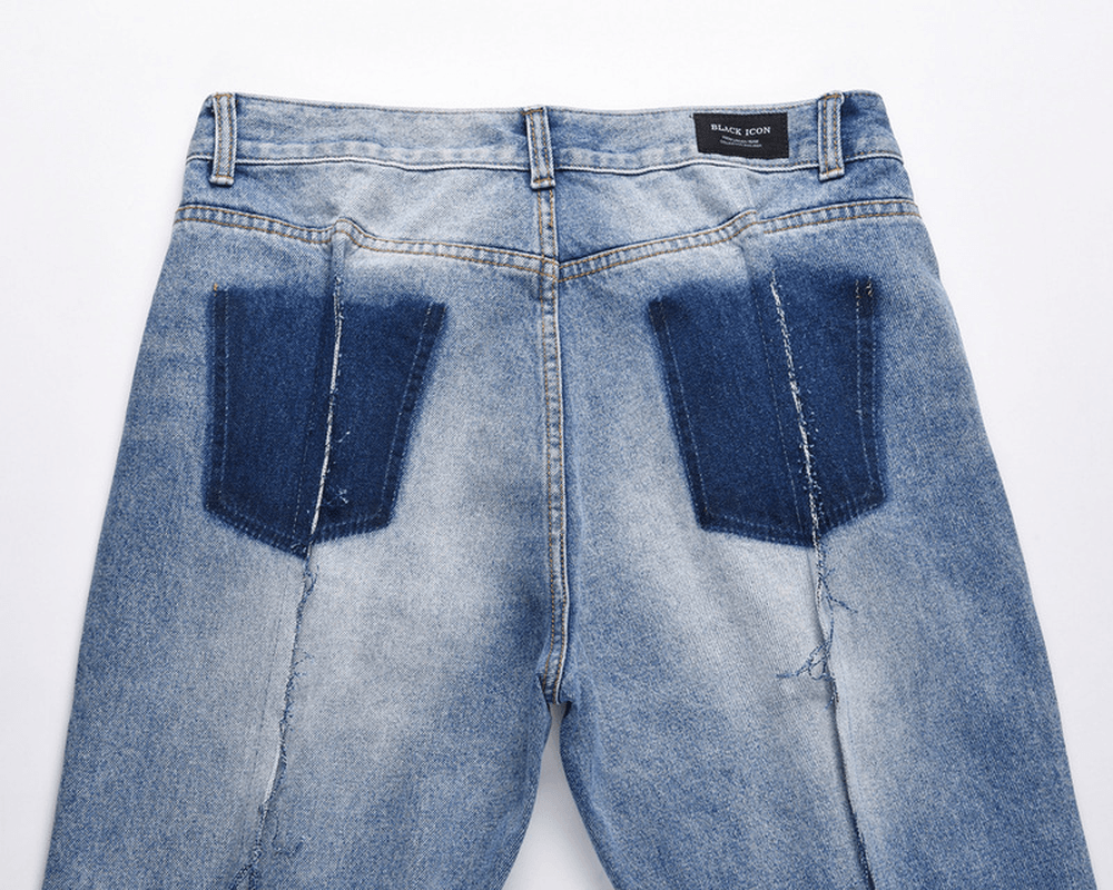 High Street Fashion Stitching Slim Jeans - MRSLM
