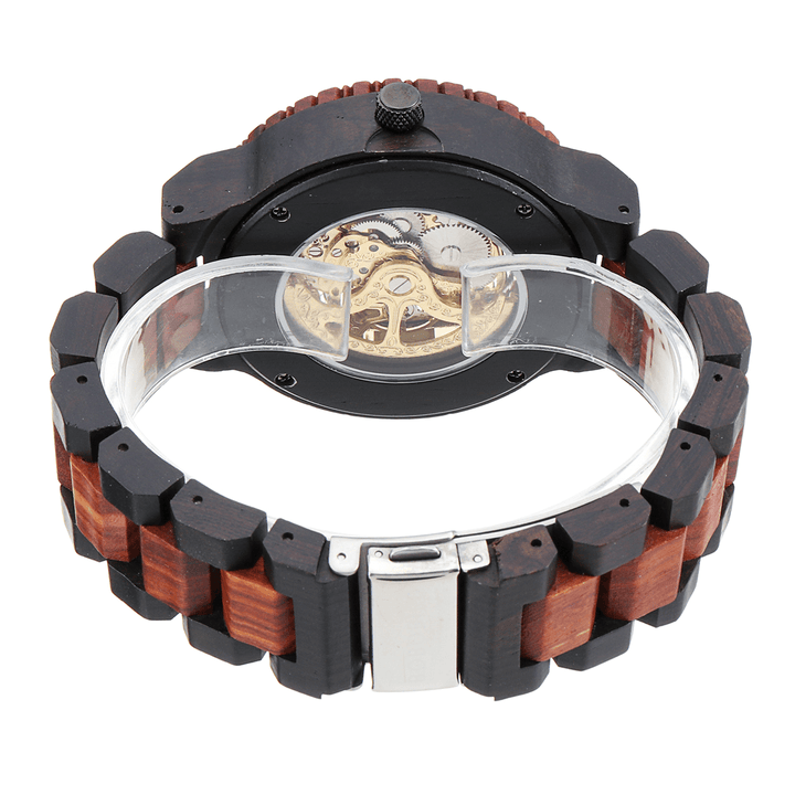 BOBO BIRD R05 Men Wooden Luminous Hand Wristwatches Mechanical Watch - MRSLM