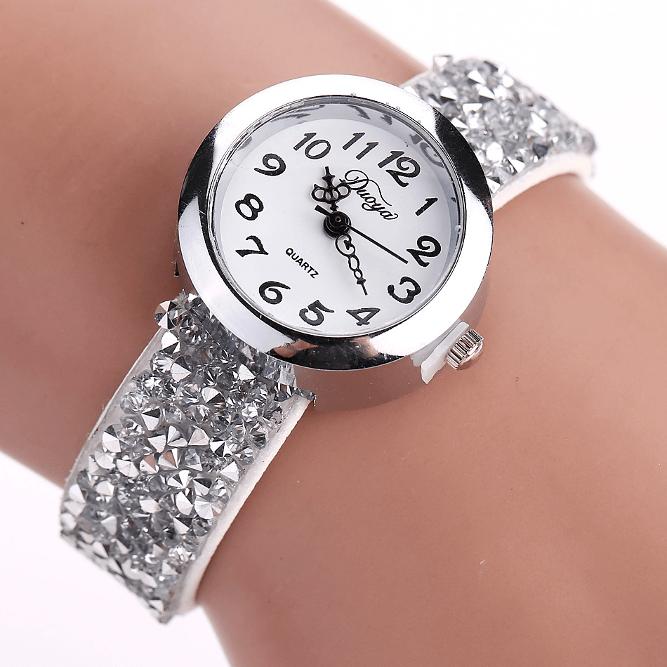 DUOYA DY005 Retro Style Ladies Bracelet Watch Gift Leather Strap Quartz Watches - MRSLM