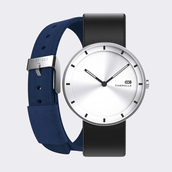 TIMEROLLS COB Ultra-Thin Luminous Display 30M Waterproof Leather Strap Quartz Watch from Xiaomi Youpin Non-Original - MRSLM