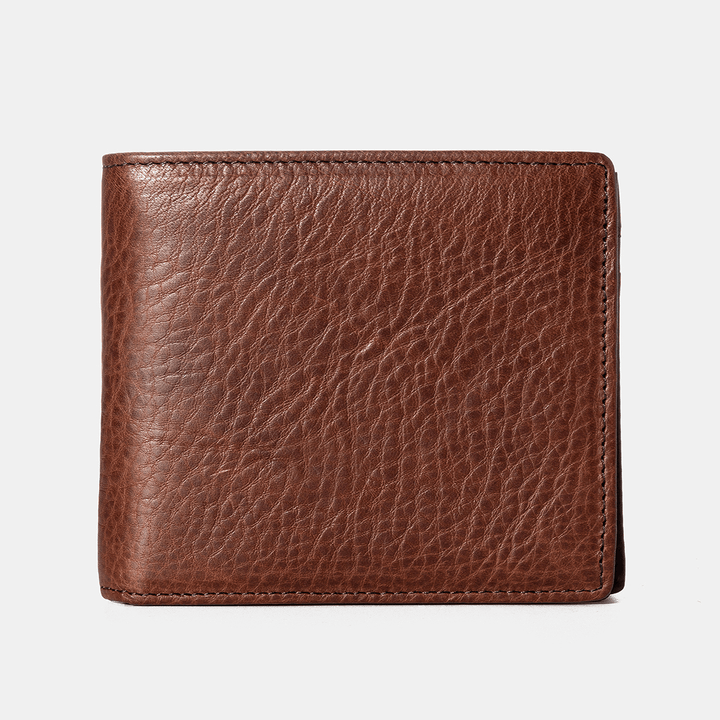 Men Genuine Leather Reto Wallet Card Holder - MRSLM