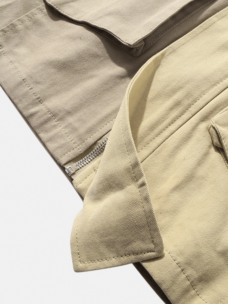 Mens Patchwork Contrast Color Letter Embroidered Long Sleeve Jacket with Pocket - MRSLM