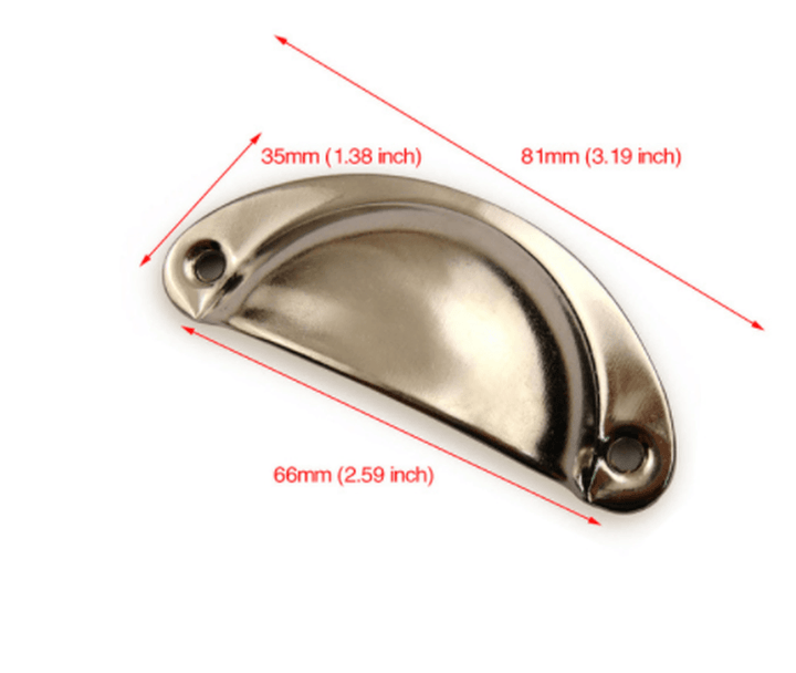 Shell Handle Medical Cabinet Drawer Handle Semi-Circular Simple Retro Chinese Handle Bronze Antique Small Handle - MRSLM