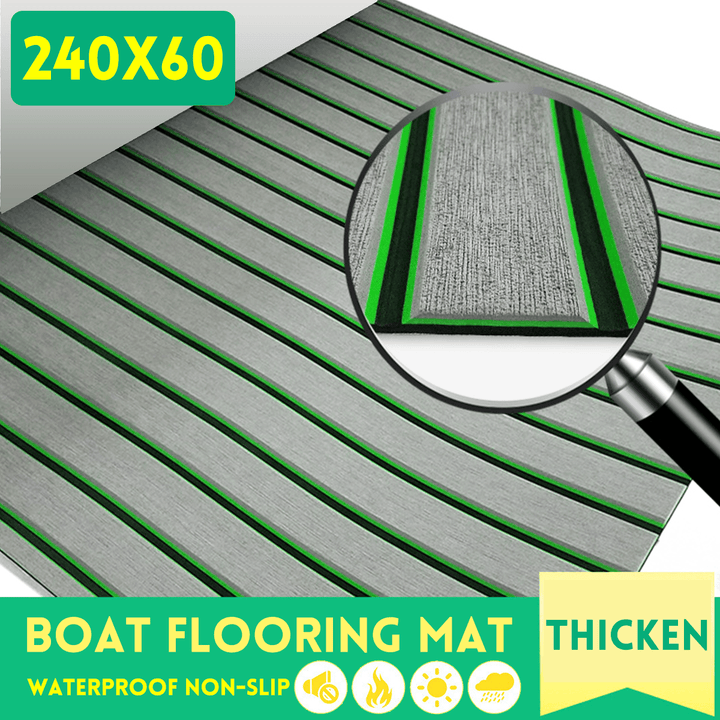 240*60 CM Boat Floor Mat EVA Boat Sheet Marine Flooring Carpet - MRSLM