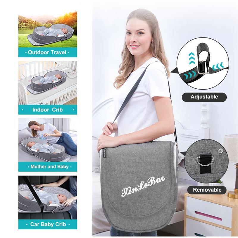 Portable Removable Folding Crib Baby Bed Mammy Bag - MRSLM