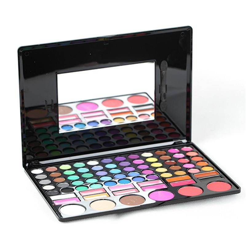 78 Colors Eyeshadow Palette Blusher Contour Powder Lip Gloss Eye Shadow Makeup Set - MRSLM