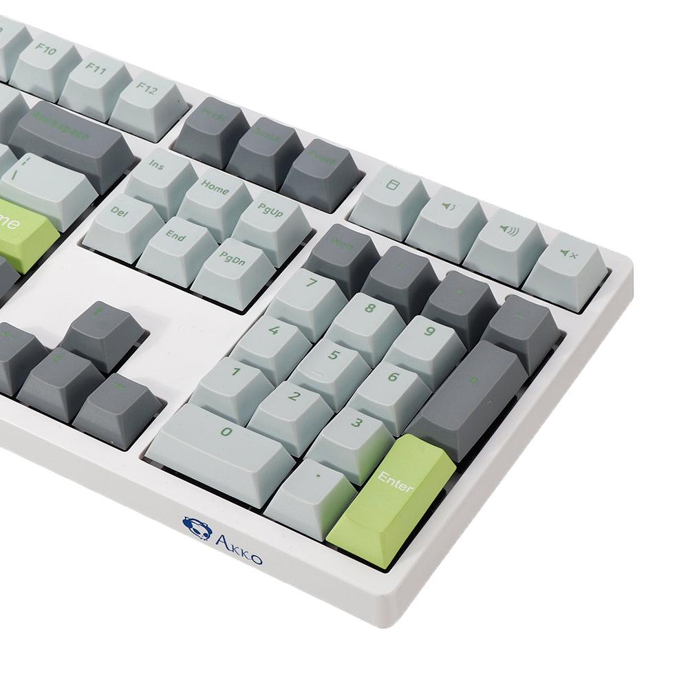 MechZone 108 Keys Lime Keycap Set OEM Profile PBT Keycaps for 61/68/87/104/108 Keys Mechanical Keyboards Comes With 4 Replacement Keycaps - MRSLM