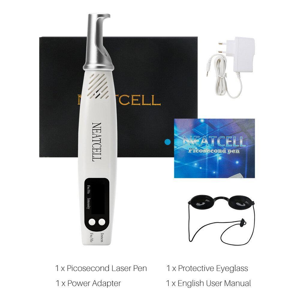 Laser Picosecond Pen Portable Red And Blue Laser Eyebrow Washing Machine Freckle Removal Tattoo Spot Mole Pen - MRSLM