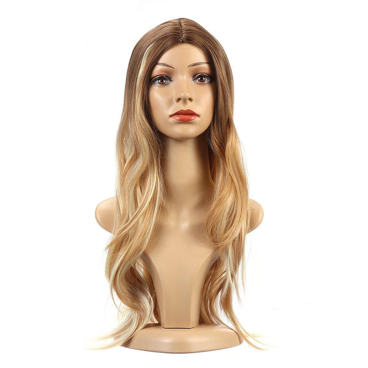 Women Wig Full Wavy Hair Extensions Heat Resistant Synthetic 7 - MRSLM
