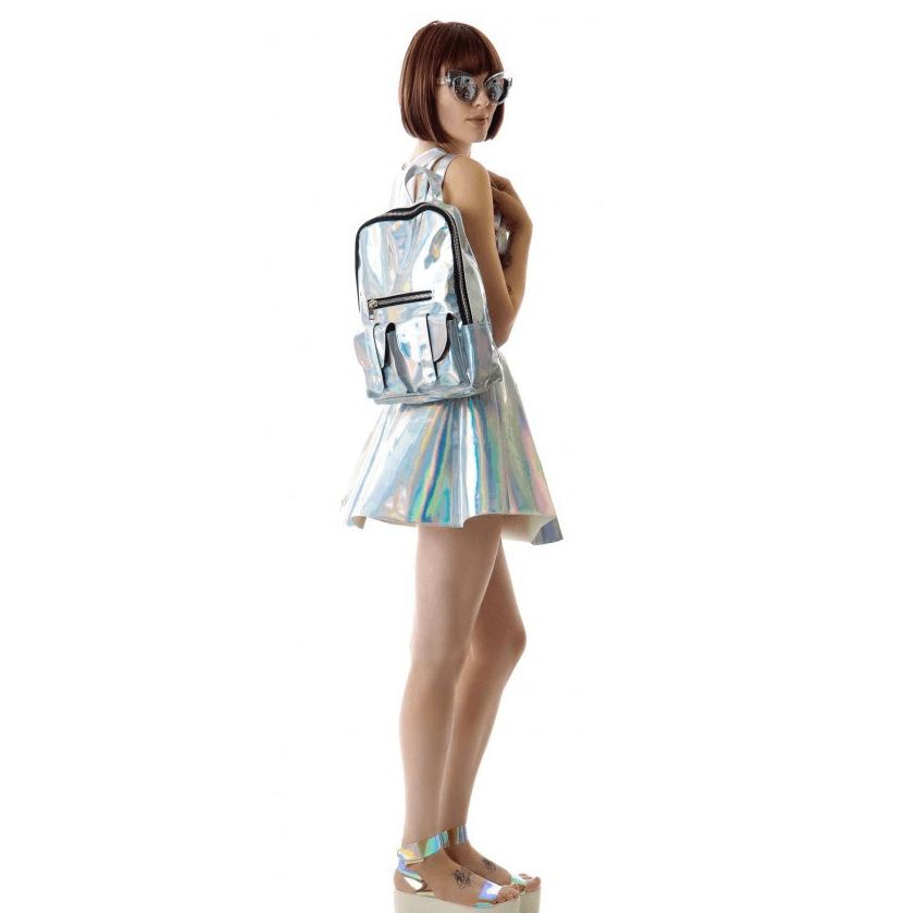 Laser bag dead fly shoulder bag Harajuku personality backpack - MRSLM