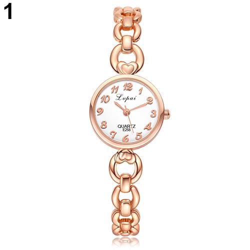 Lady Hollow Arabic Numerals Hollow Quartz Bracelet Watch Valentine's Day Gift - MRSLM