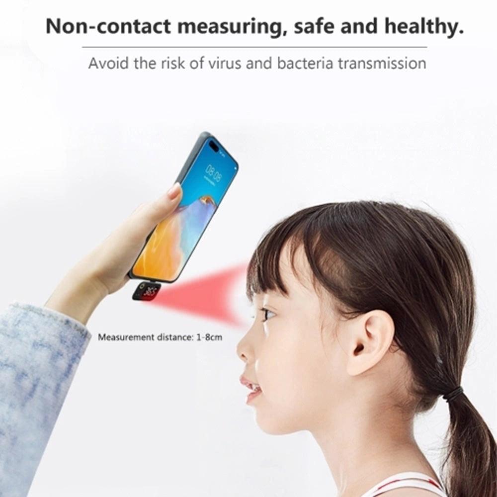 Smart Non-contact Infrared Thermometer Support IOS Android Type-C Portable Mini Cell Phone Intelligent Thermometer - MRSLM
