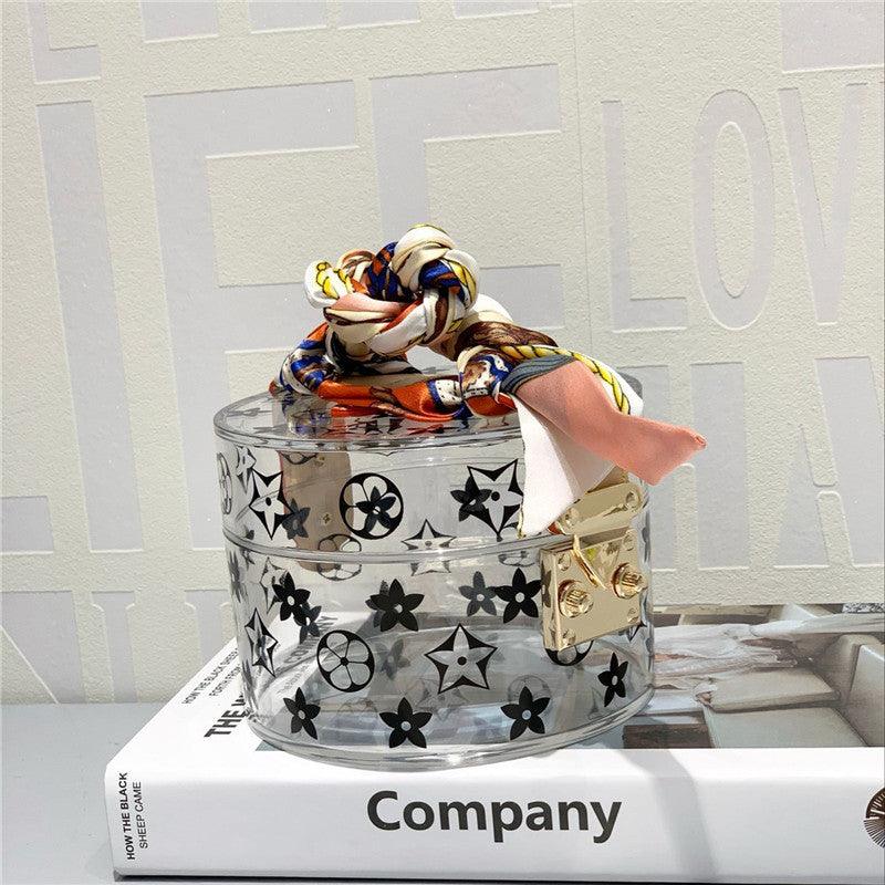 round transparent box handbag - MRSLM