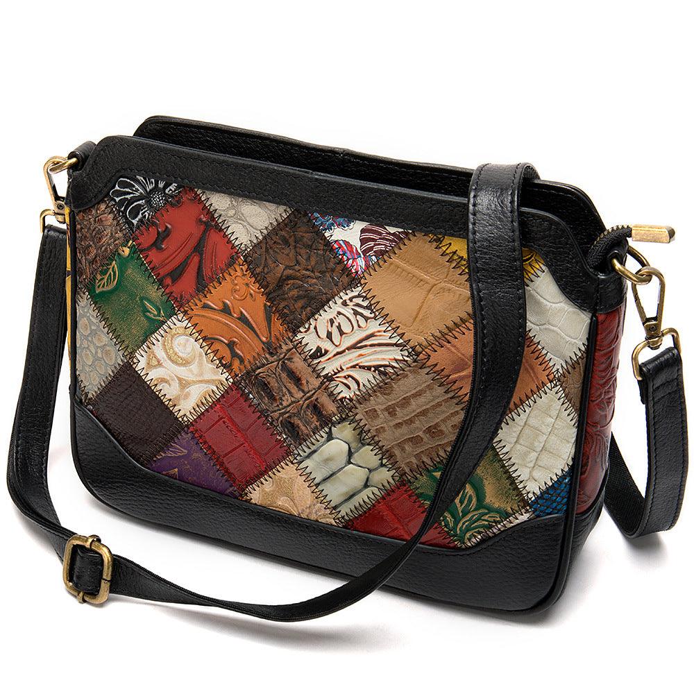 One Shoulder Bag Made Of Cow Hide And Colored Lady's Satchel - MRSLM