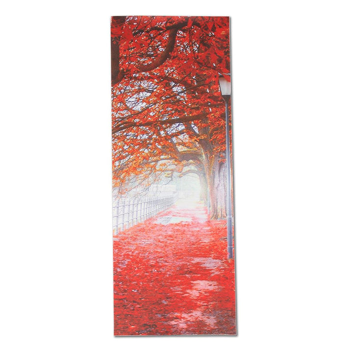 5Pcs Canvas Print Paintings Red Leaves Tree River Wall Decorative Print Art Pictures Frameless Wall Hanging Decorations for Home Office - MRSLM
